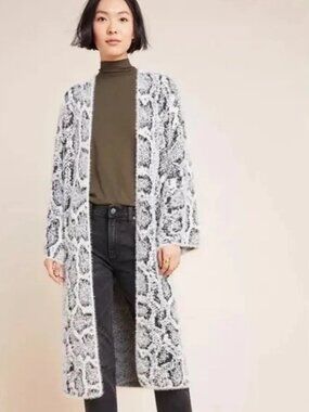 ANTHROPOLOGIE AKEMI + KIN Singred sweater cardigan duster kimono One Sz EUC
